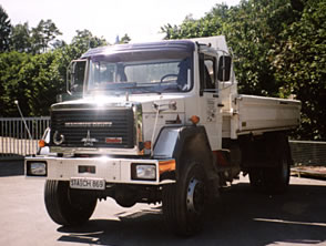 Lkw der Firma Etzle rin Hochstadt